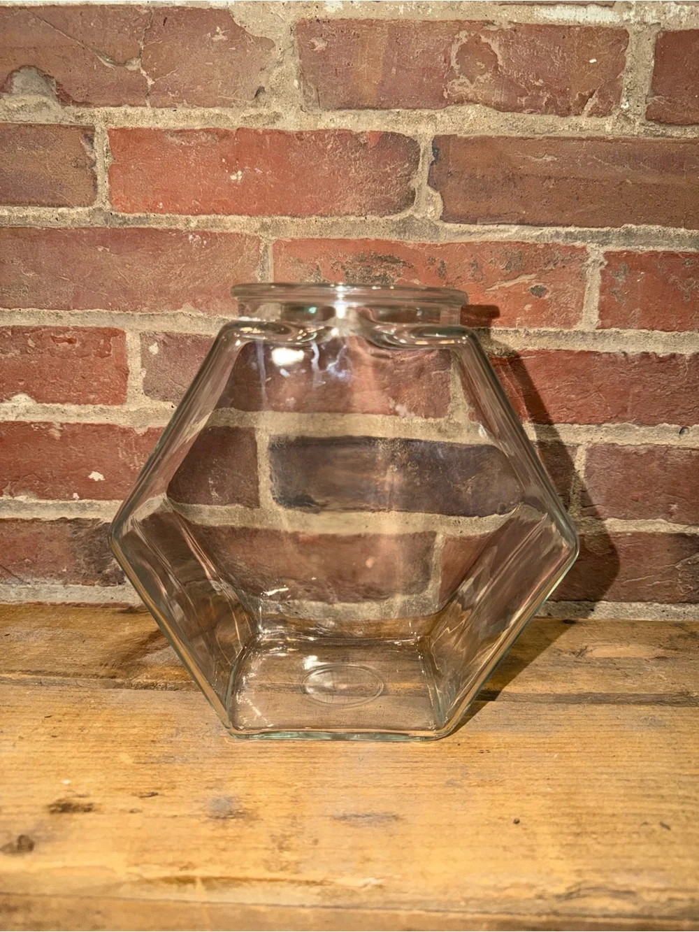 Set of 4 Kitchen Glass Storage Jars with Wood Lids Seal Baking Ingredients